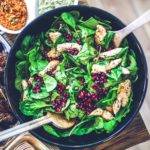 Célia Dreams -15-days-healthy-food-salades-poulet-épinards-grenade