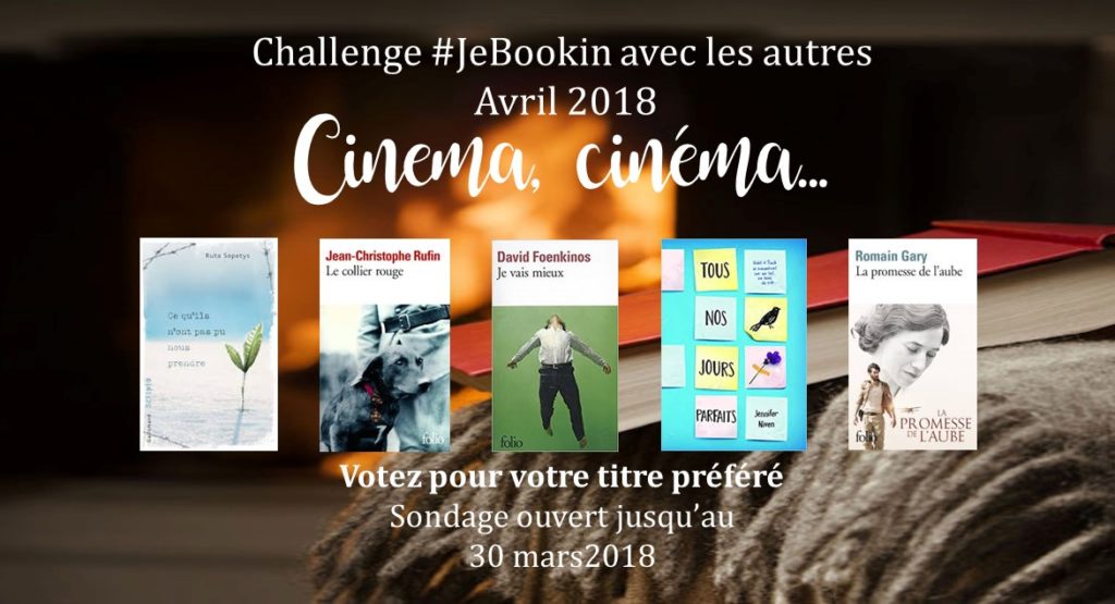 Club de lecture #JeBookin - Challenge d'avril 2018 (#JeBookin avec les autres)