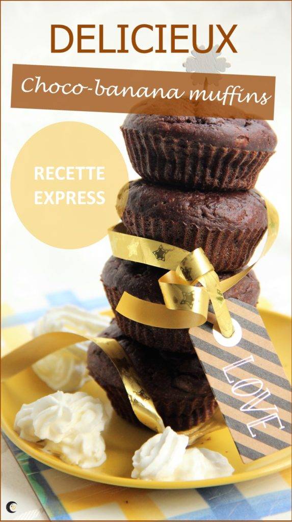 Recette de muffins choco-banane rapides et faciles