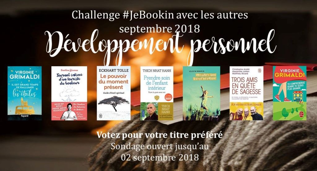JeBookin avec les autres - Edition de septembre 2018: Développement personnel
