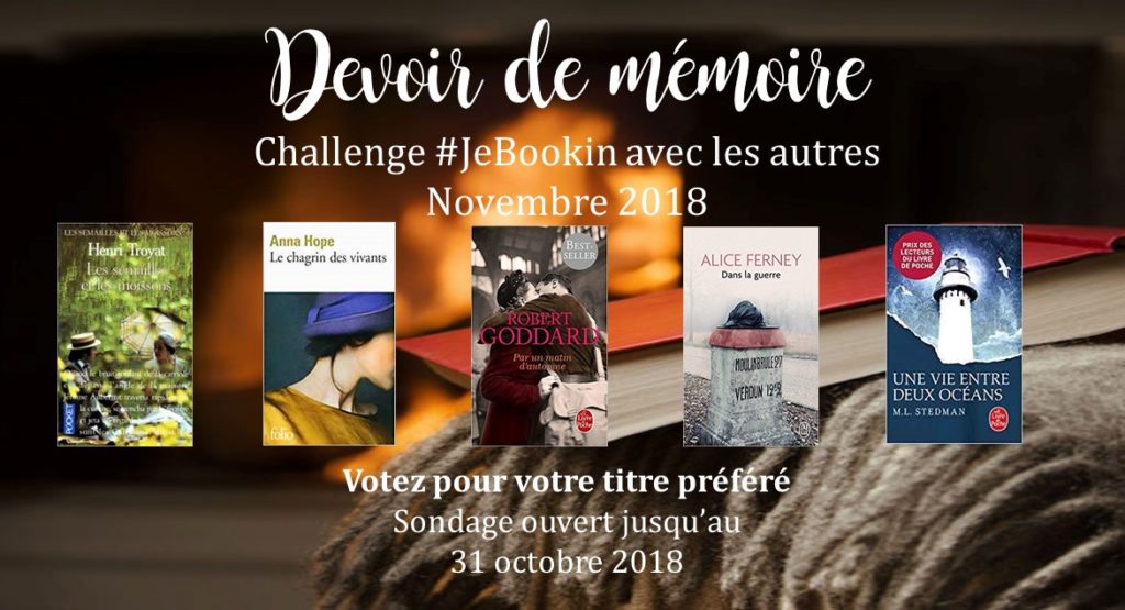 JeBookin avec les autres - Edition de novembre 2018: Devoir de mémoire