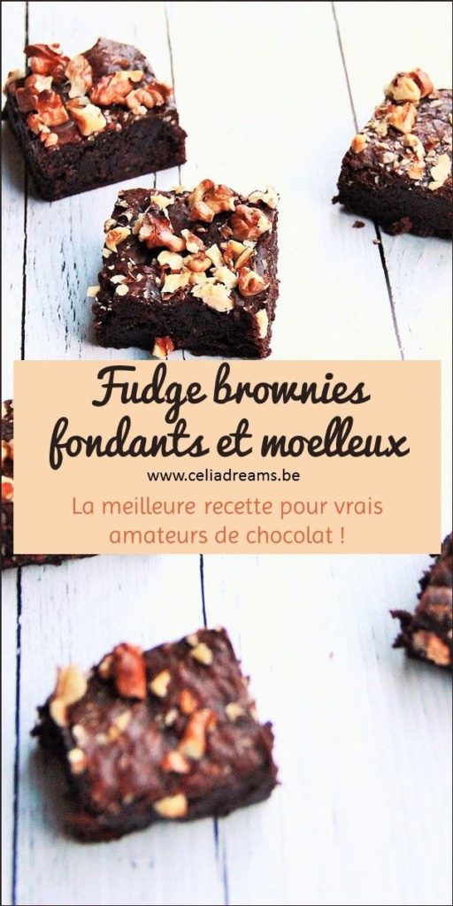 Réalisez ma recette facile et rapide de fudge brownies au chocolat moelleux et fondants