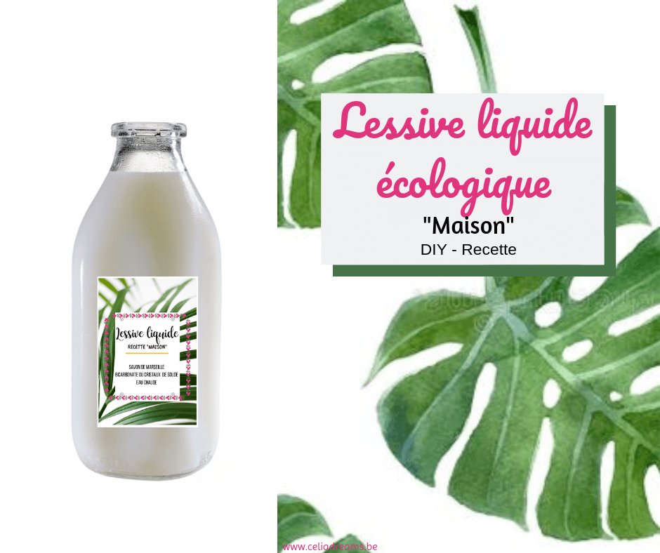 Recette De Lessive Liquide Ecologique Maison Diy Zero Dechet Etiquettes A Imprimer