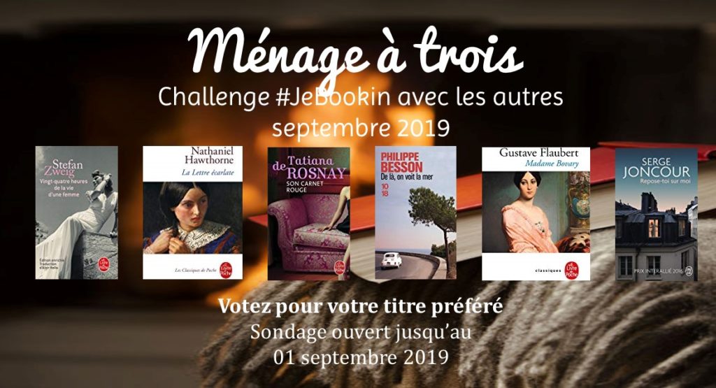 Challenge JeBookin avec les autres septembre 2019