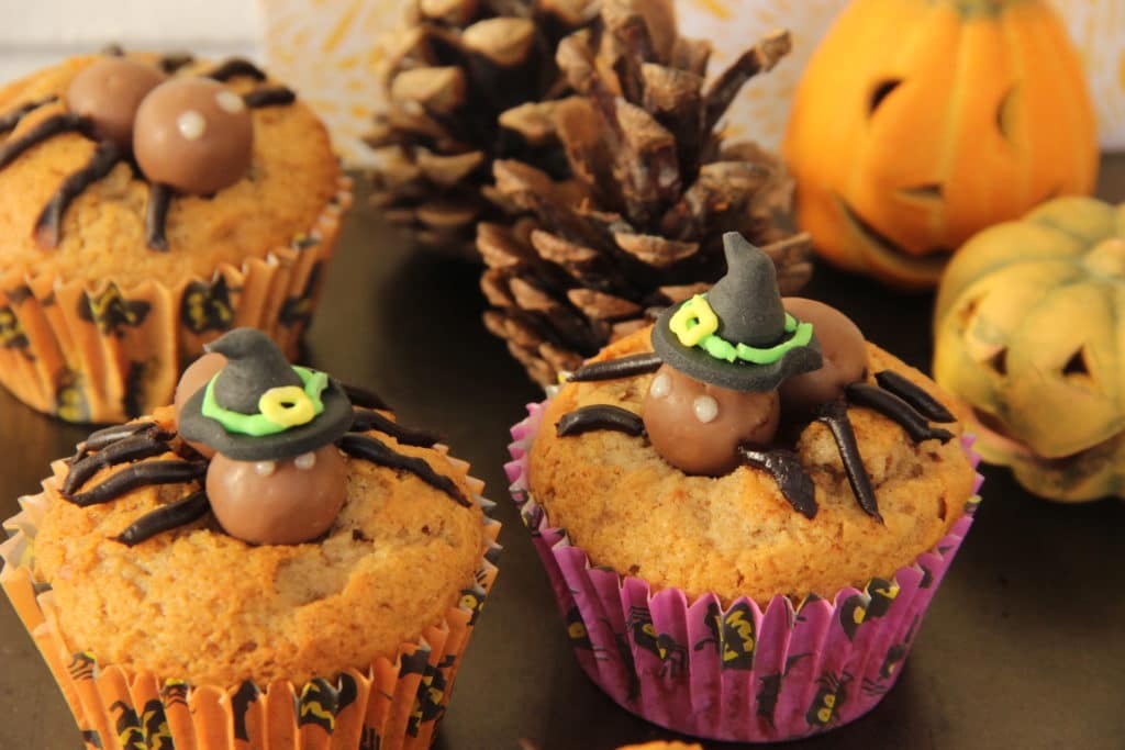 Cupcakes d'halloween aux araignées Maltesers: recette facile et rapide