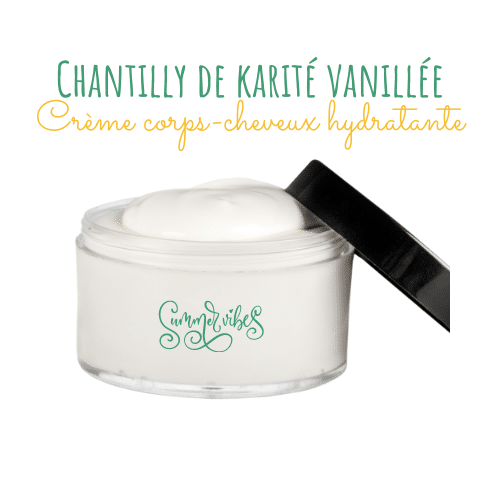 Chantilly de karité corps et visage: recette de crème hydratante vanillée