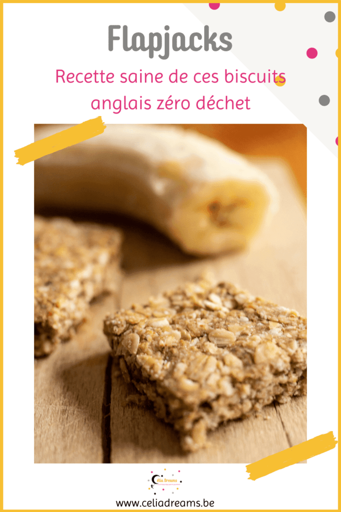 Flapjacks - recette de biscuits zéro déchet à la banane