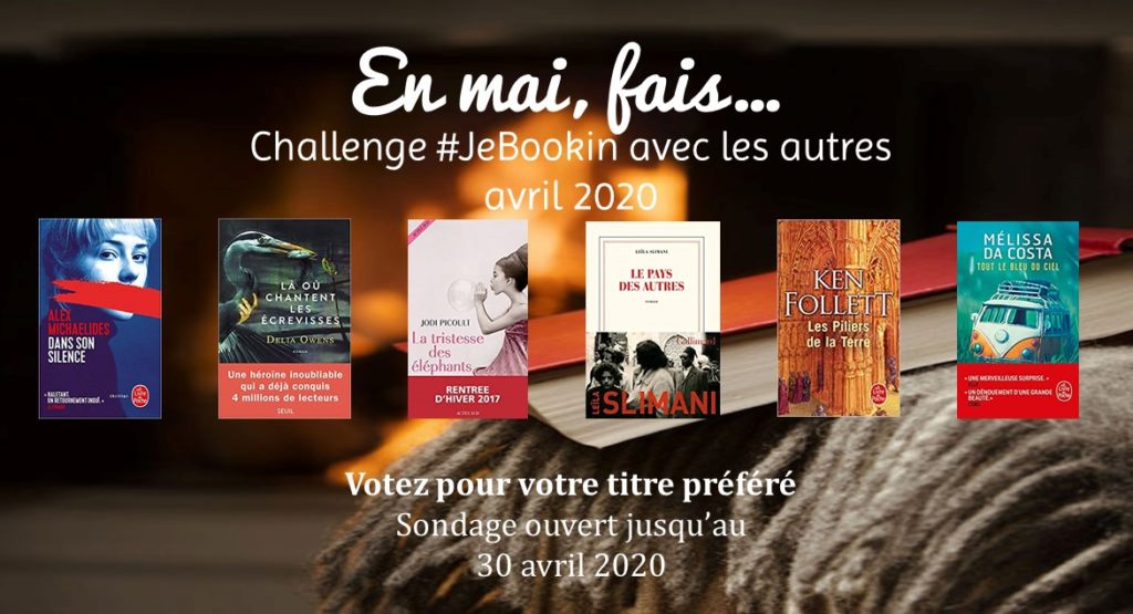 Club de lecture virtuel #JeBookin: challenge de lecture commune de mai 2020