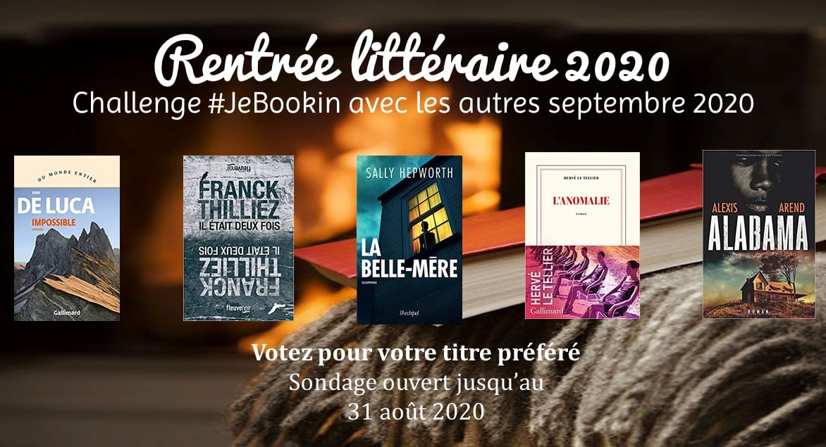 Challenge #JeBookin avec les autres septembre 2020 - la sélection de livres