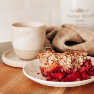 Pâte à crumble healthy aux flocons d'avoine (ou de pois chiche)