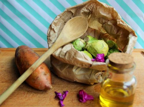 Recette de choux de Bruxelles aux patates douces et sirop d'érable