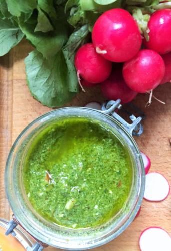 celiadreams-recette-pesto-fanes-radis-facile-rapide